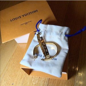 Louis Vuitton nanogram earrings